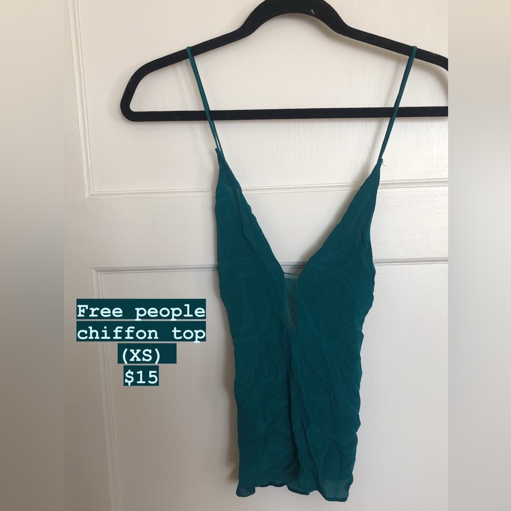 Free People chiffon top
